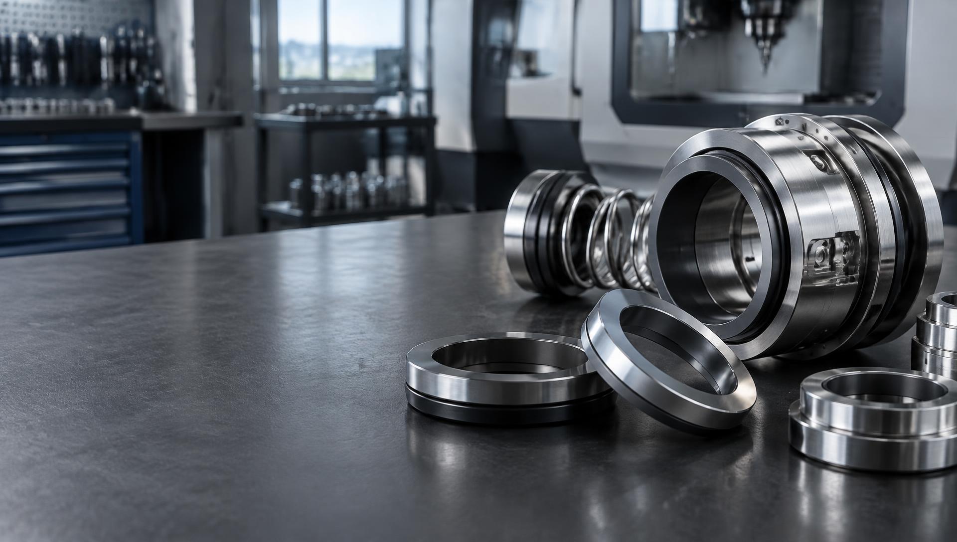 Precision mechanical seal assemblies in an industrial facility